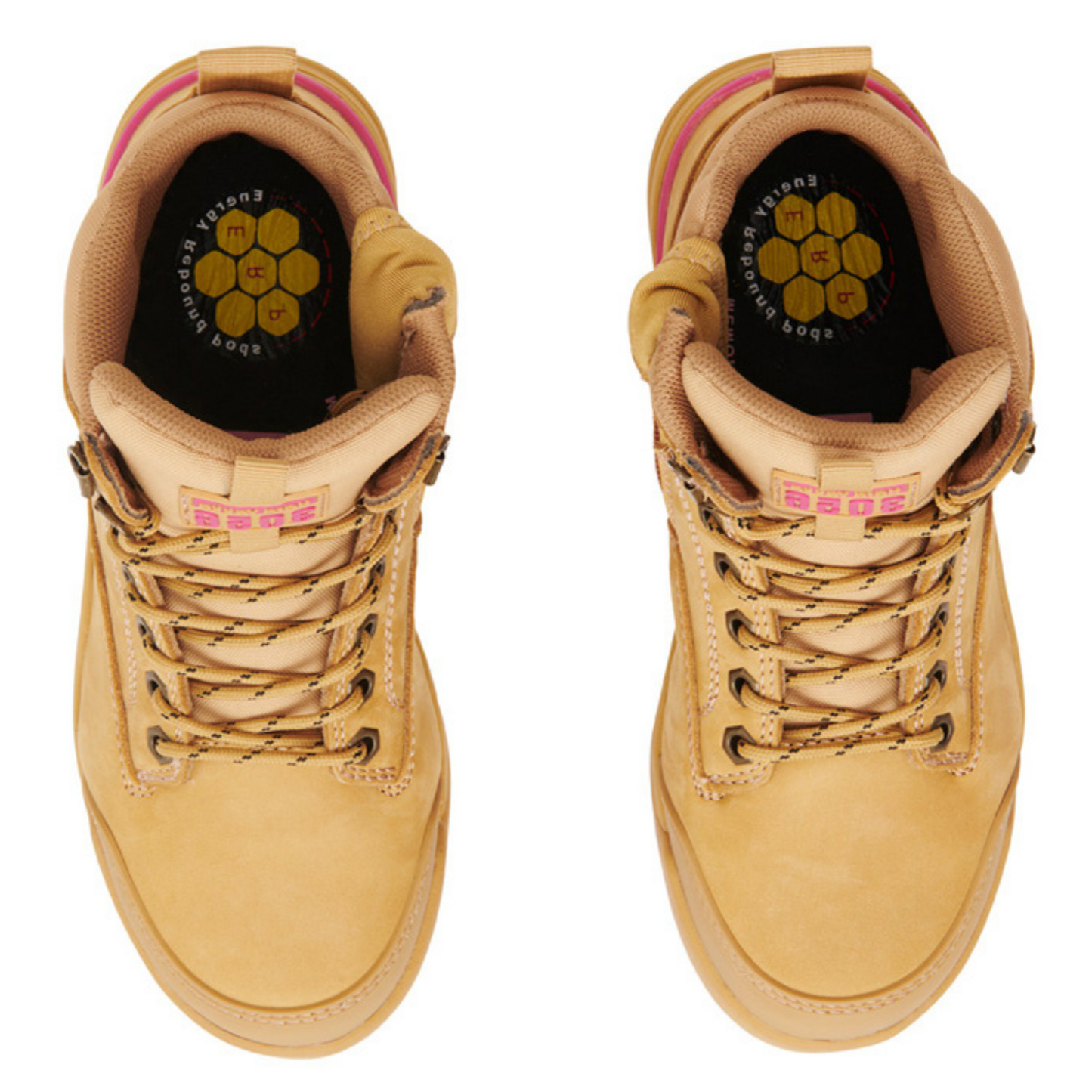 Hard Yakka Women's 3056 Lace Up & Side Zip Safety Boot - Wheat