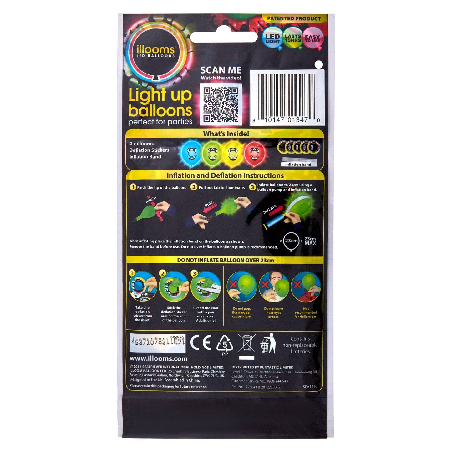 Illooms Mixed Faces 4 Pack Toys SportsPower Geelong