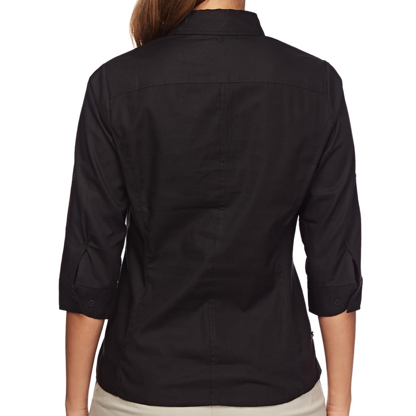 KingGee Women's Stretch 3/4 Sleeve Shirt - Black