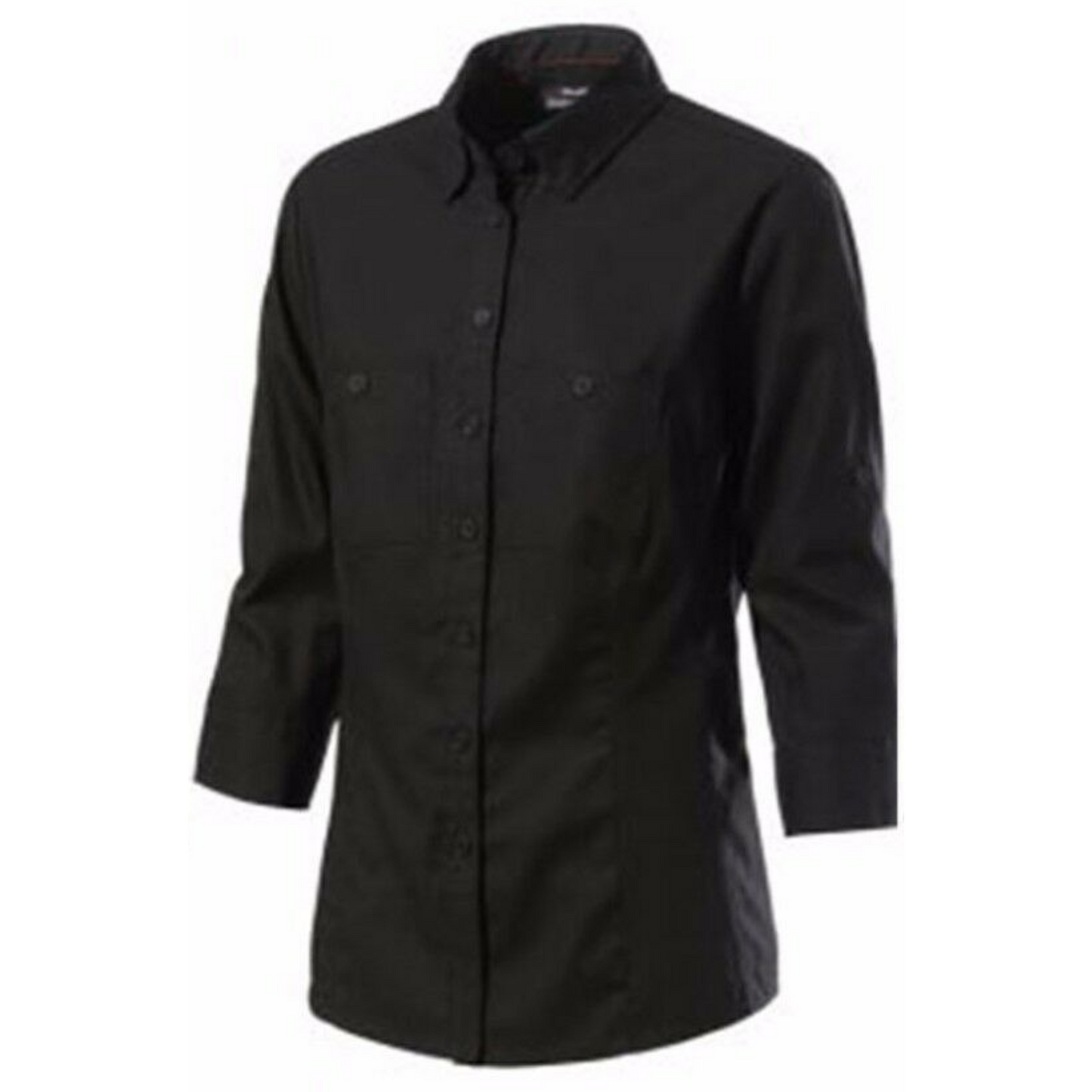 KingGee Women's Stretch 3/4 Sleeve Shirt - Black