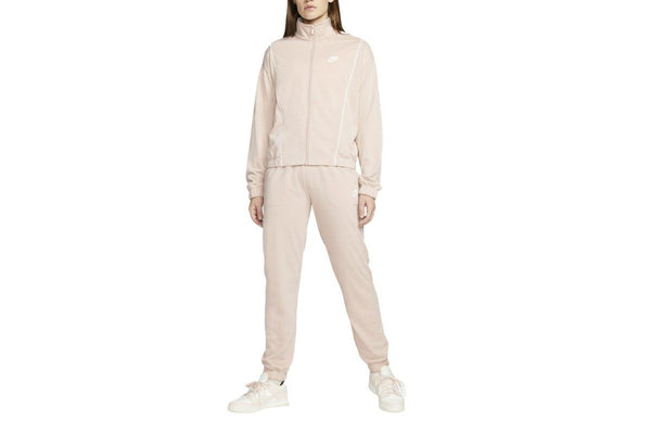 Nike Women's Sportswear Essential Tracksuit (Pink Oxford/White/White)