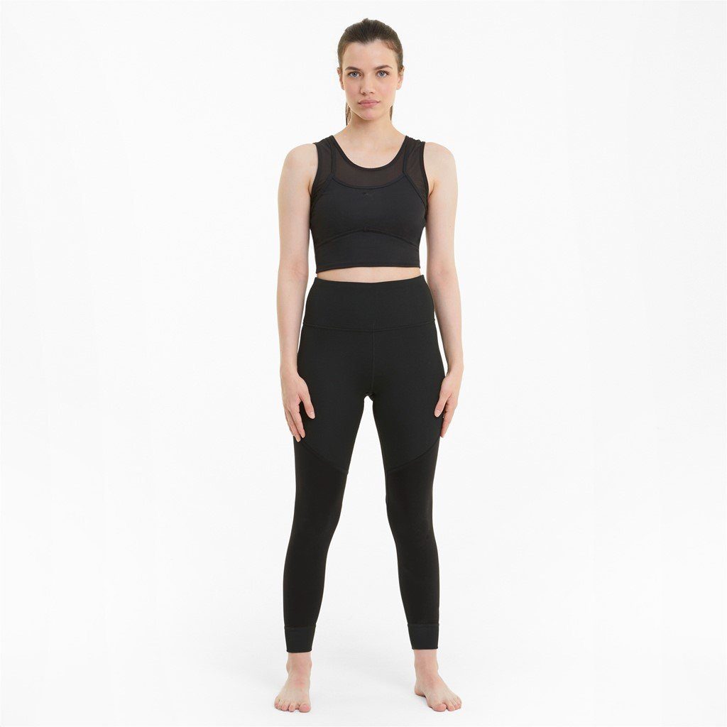 Puma Womens Studio Rib High Waist 7/8 Tight - Puma Black SP-ApparelTights-Womens Puma