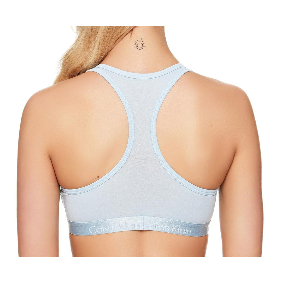 Calvin Klein Women's Motive Cotton Lightly Lined Bralette - Rain Dance