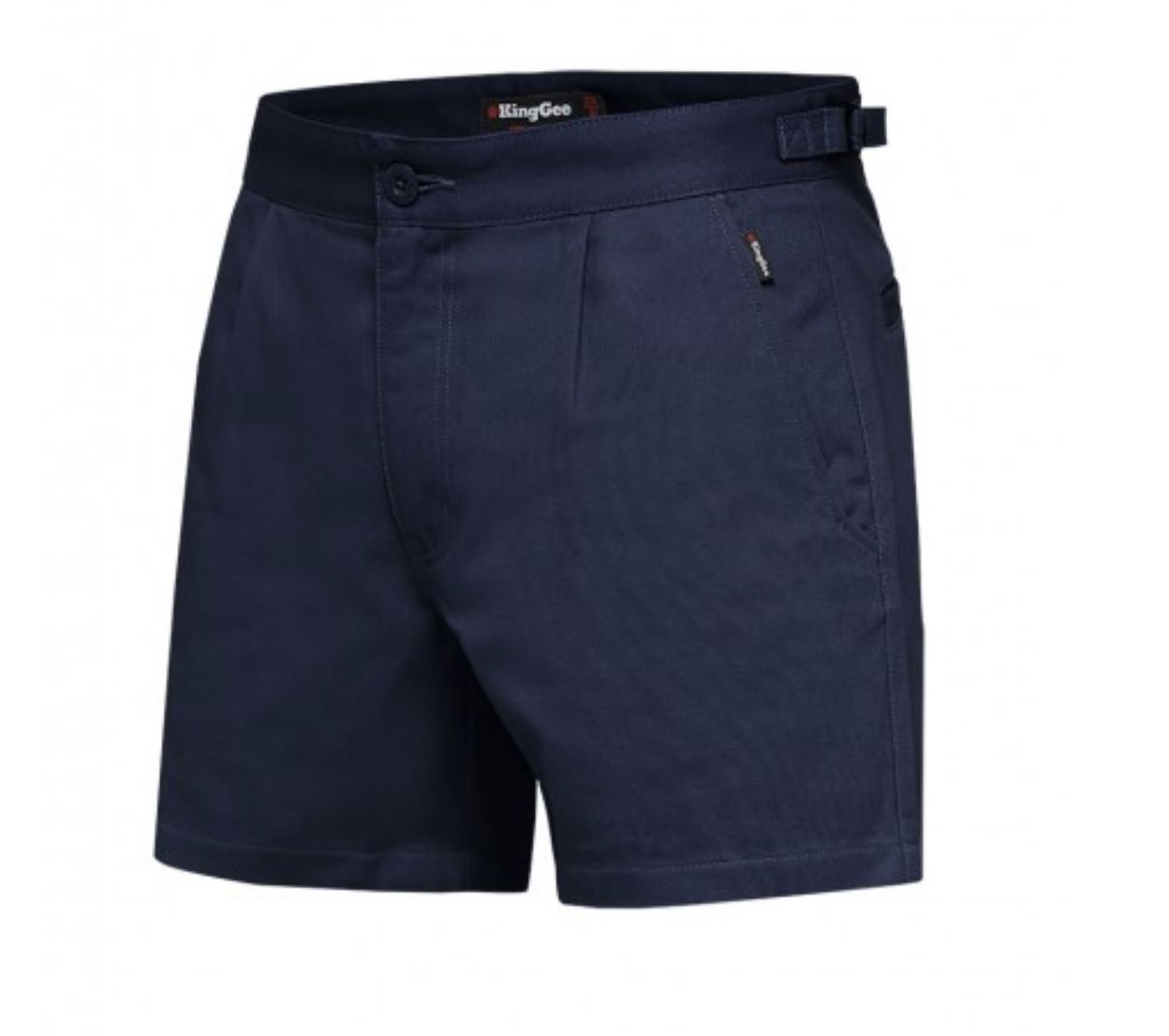 KingGee Men's Originals Side Tab Cotton Drill Work Shorts - Navy