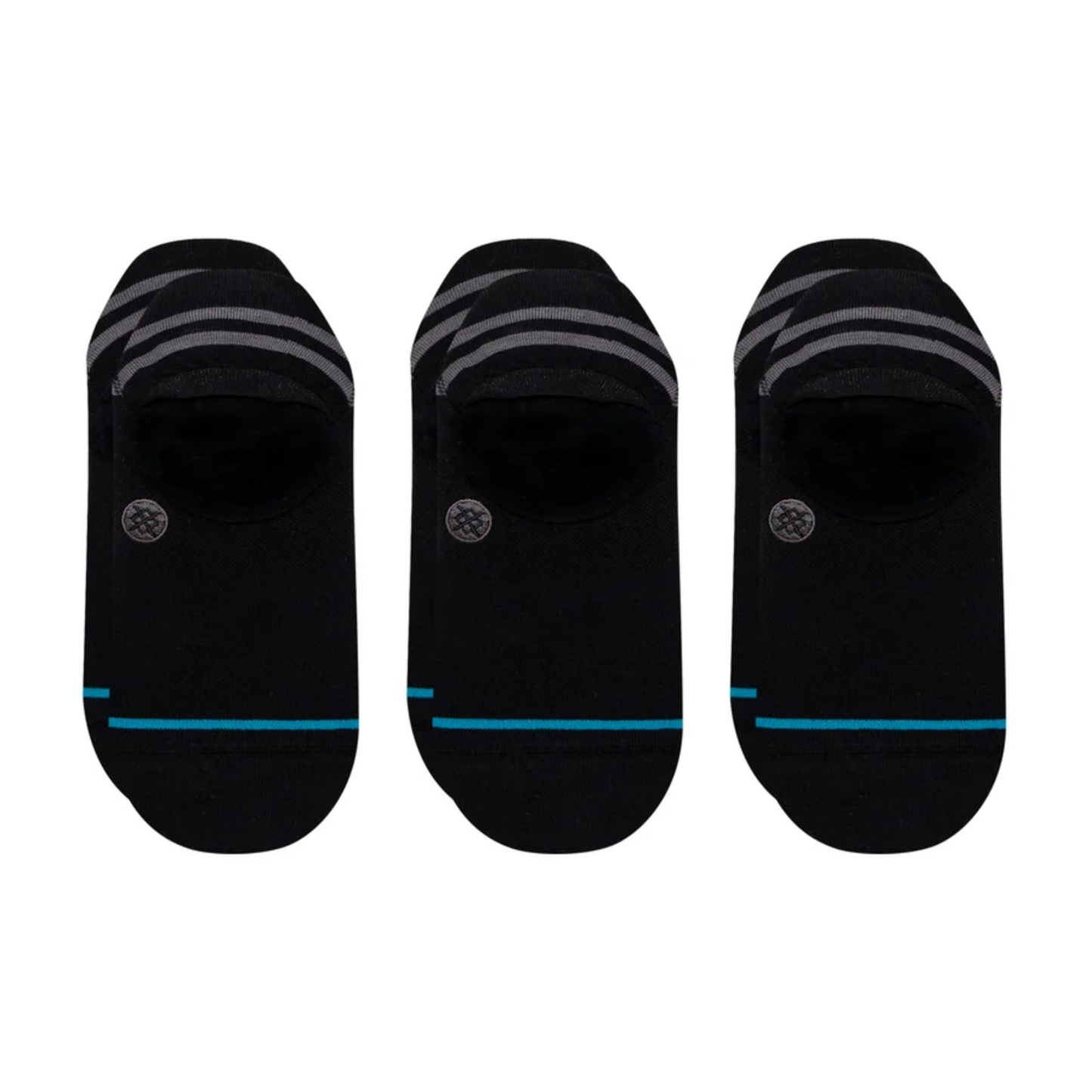Stance Casual Gamut 2 No Show Socks 3 Pack - Black
