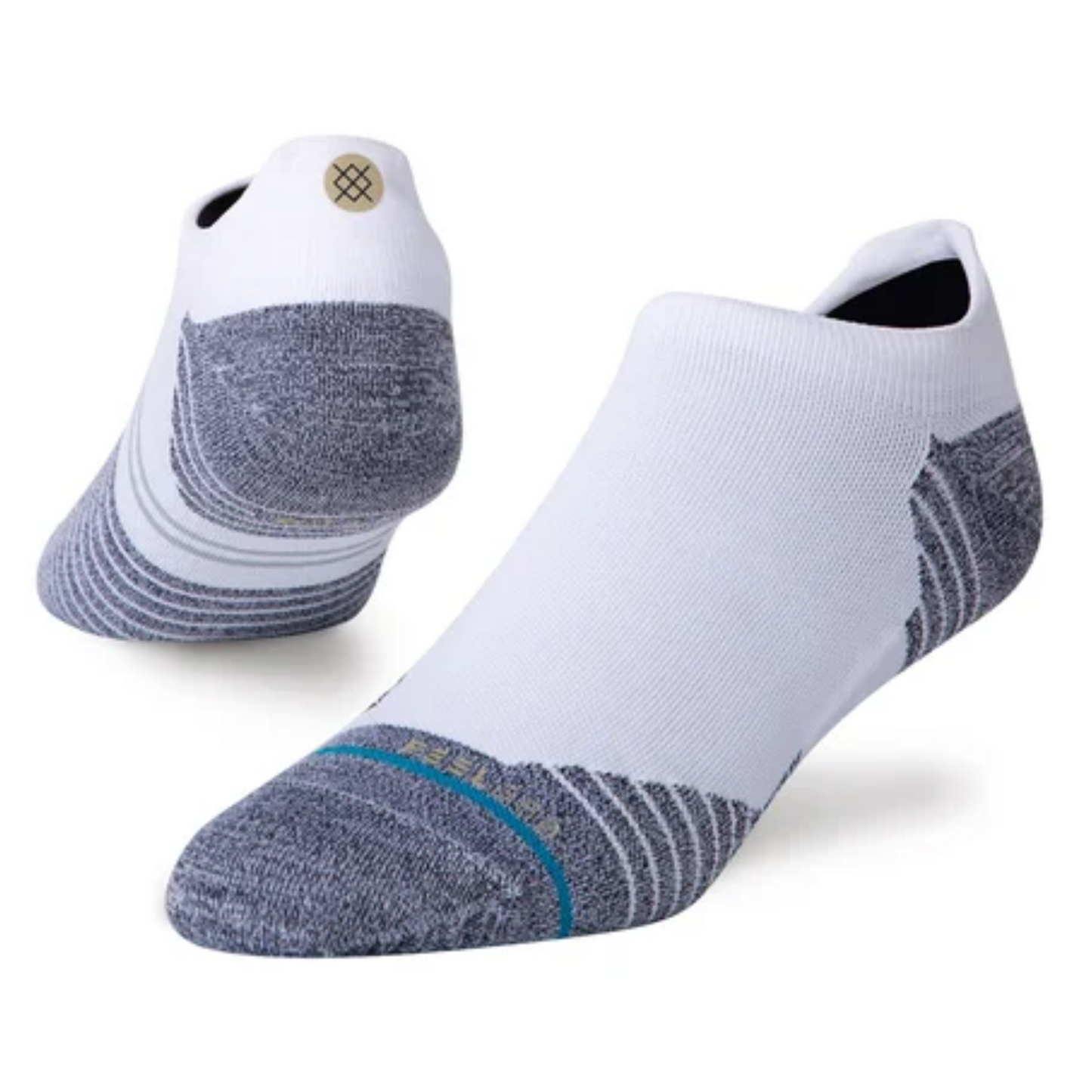 Stance Performance Run Light Tab St Socks - White