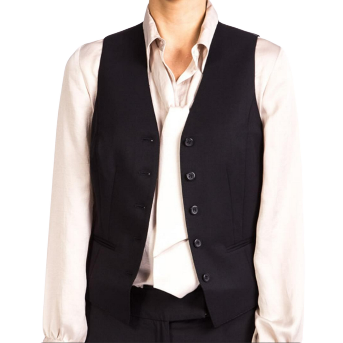 StyleCorp Women's Tailored Vest - Navy