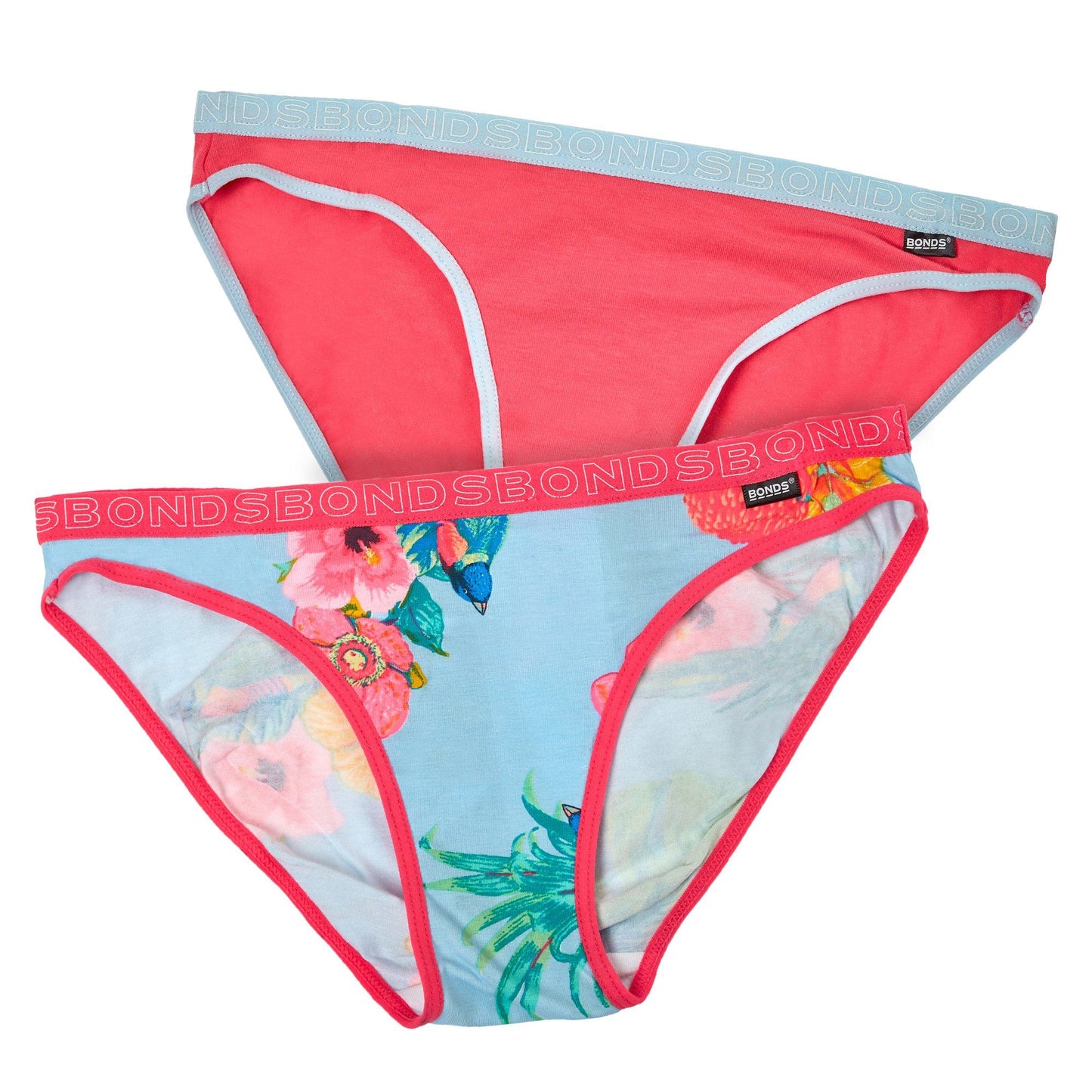 Bonds Children'S Underwear 2Pk Bikini Ydg/Pln - Print 5El Children's Underwear Bonds