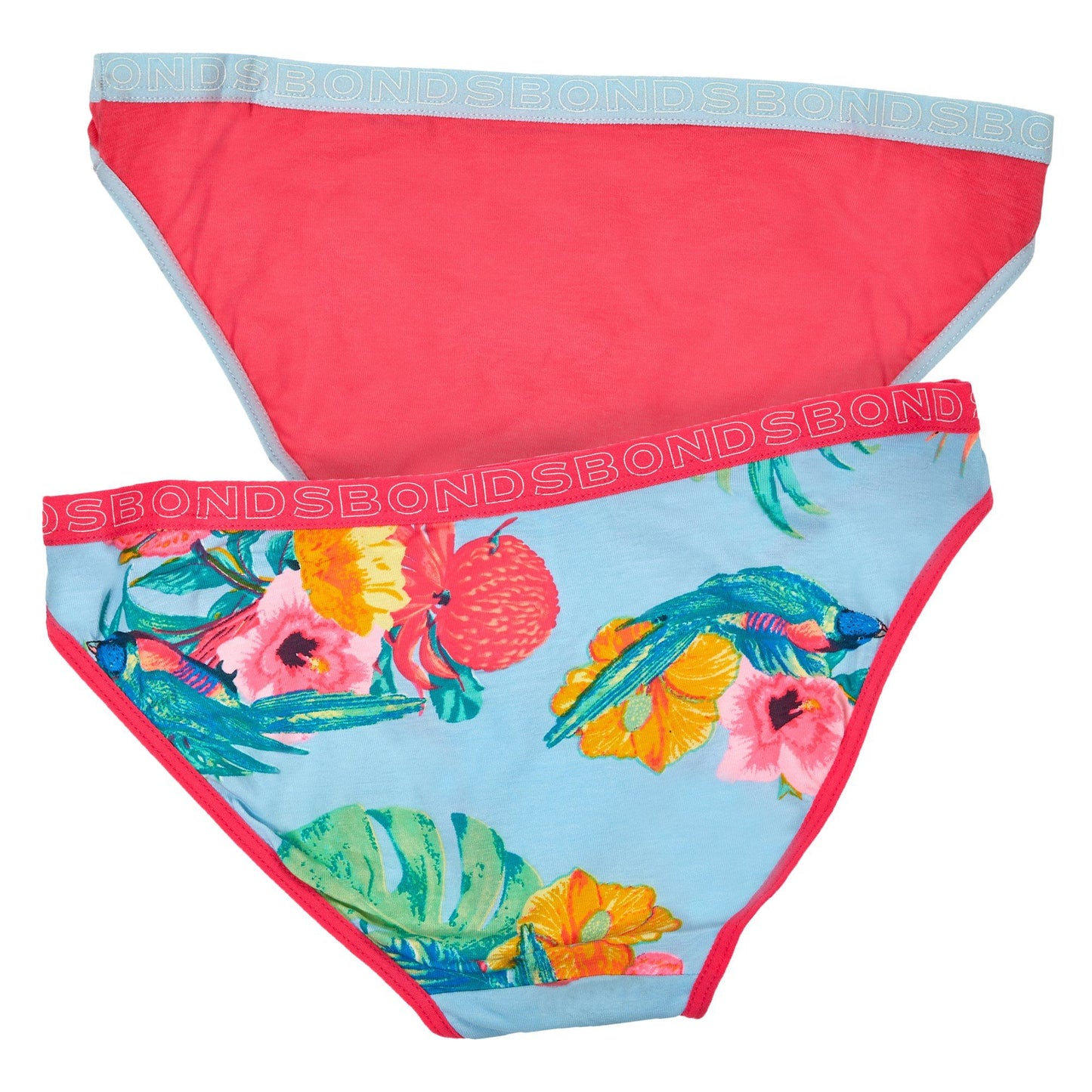 Bonds Children'S Underwear 2Pk Bikini Ydg/Pln - Print 5El Children's Underwear Bonds