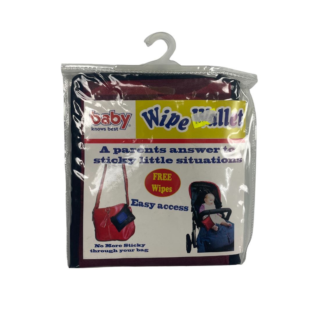 Baby Knows Best Wipe Wallet - Red Baby Baby Knows Best