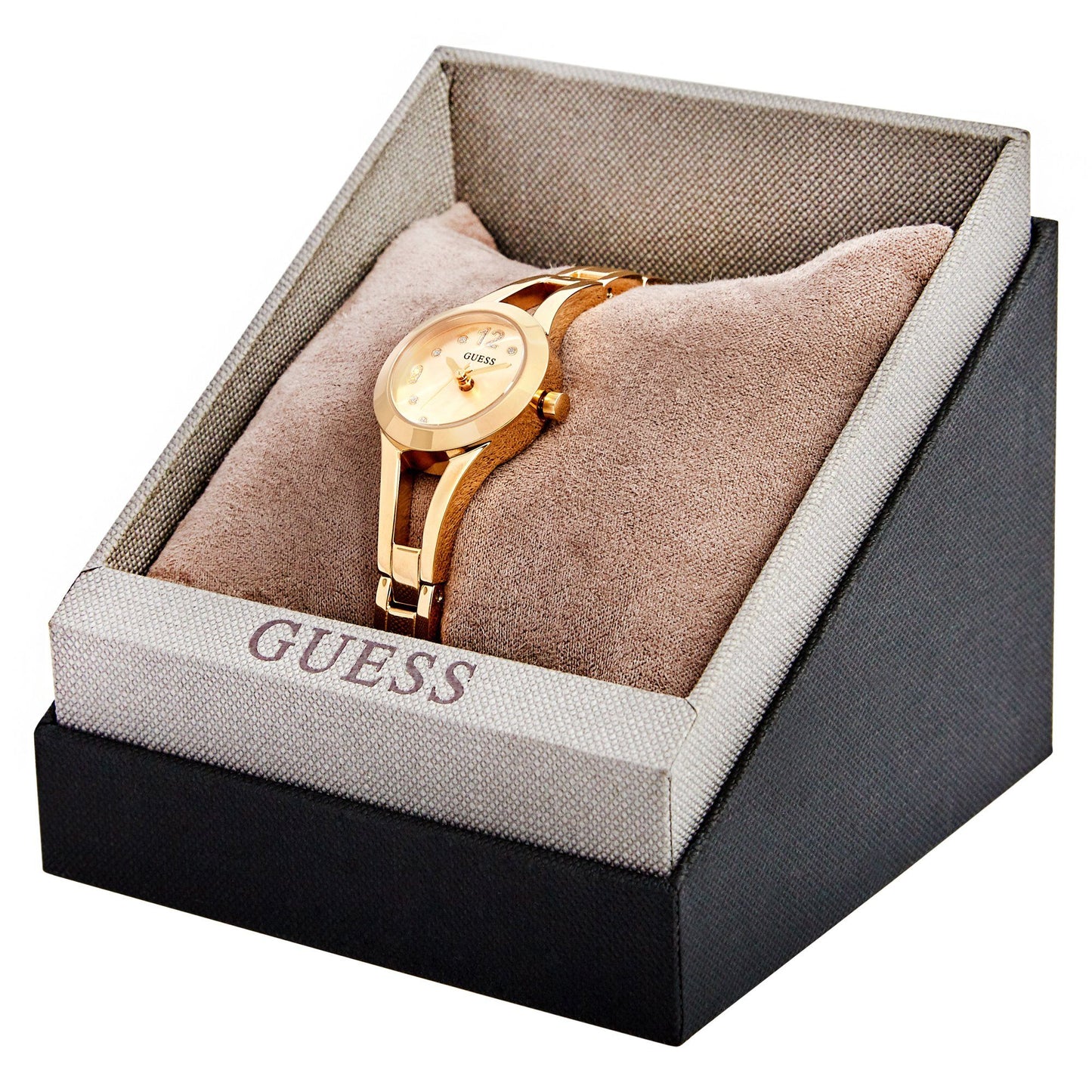 Guess Women's Evie Gold Gold Bracelet Watch Watches Isbister & Co Wholesale