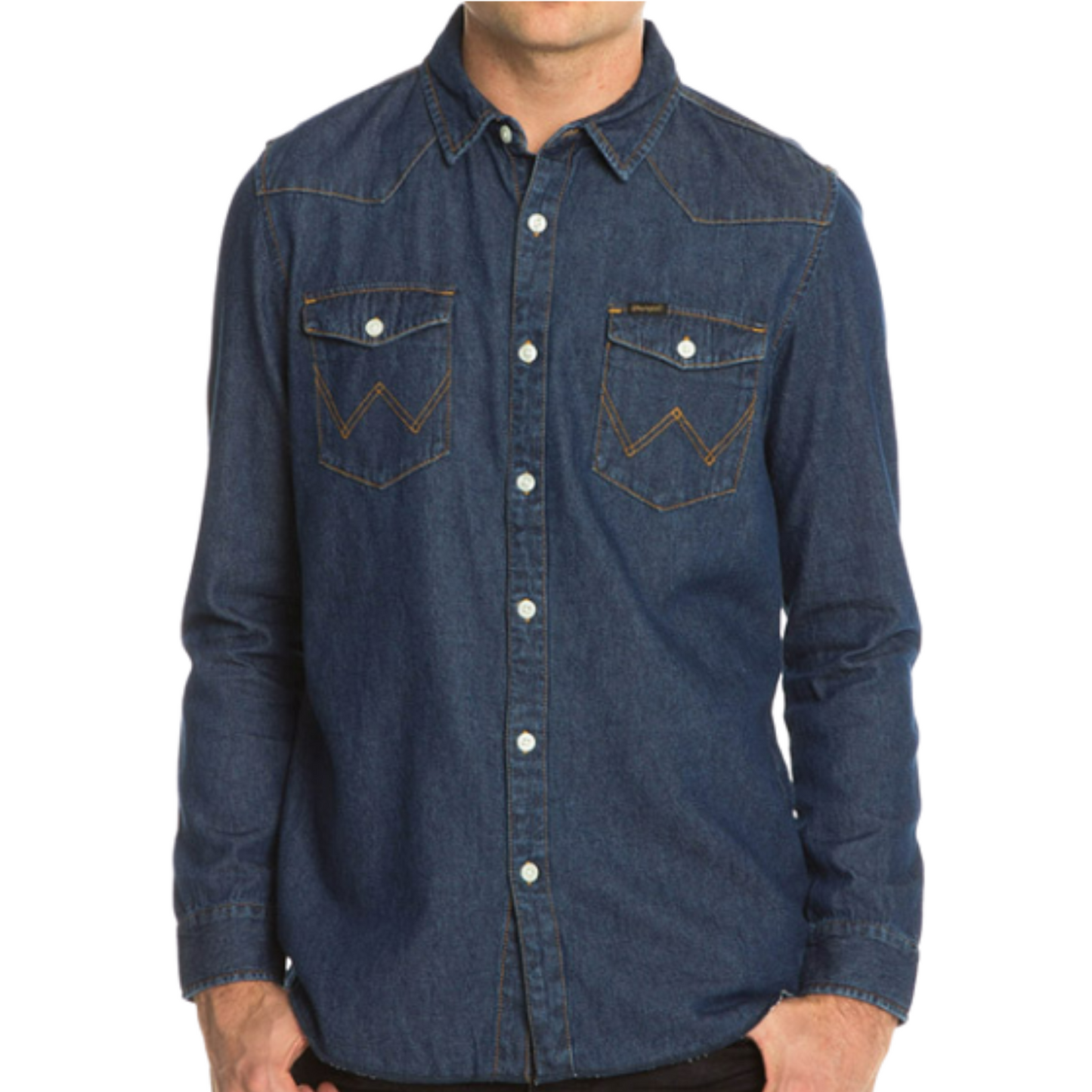 Wrangler Men's Mercy Shirt - Indigo Acid