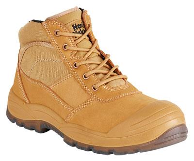 HARD YAKKA Y60120 UTILITY SIDE ZIP WORK BOOT - WHEAT Workwear Hard Yakka