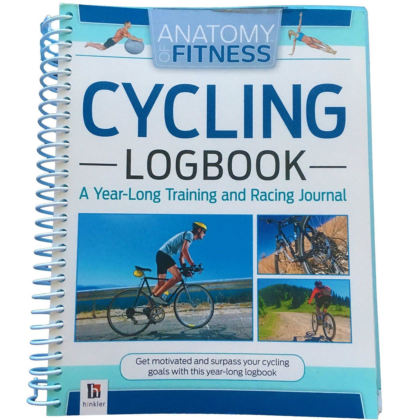 Anatomy of Fitness Cycling Logbook Books Hinkler Books