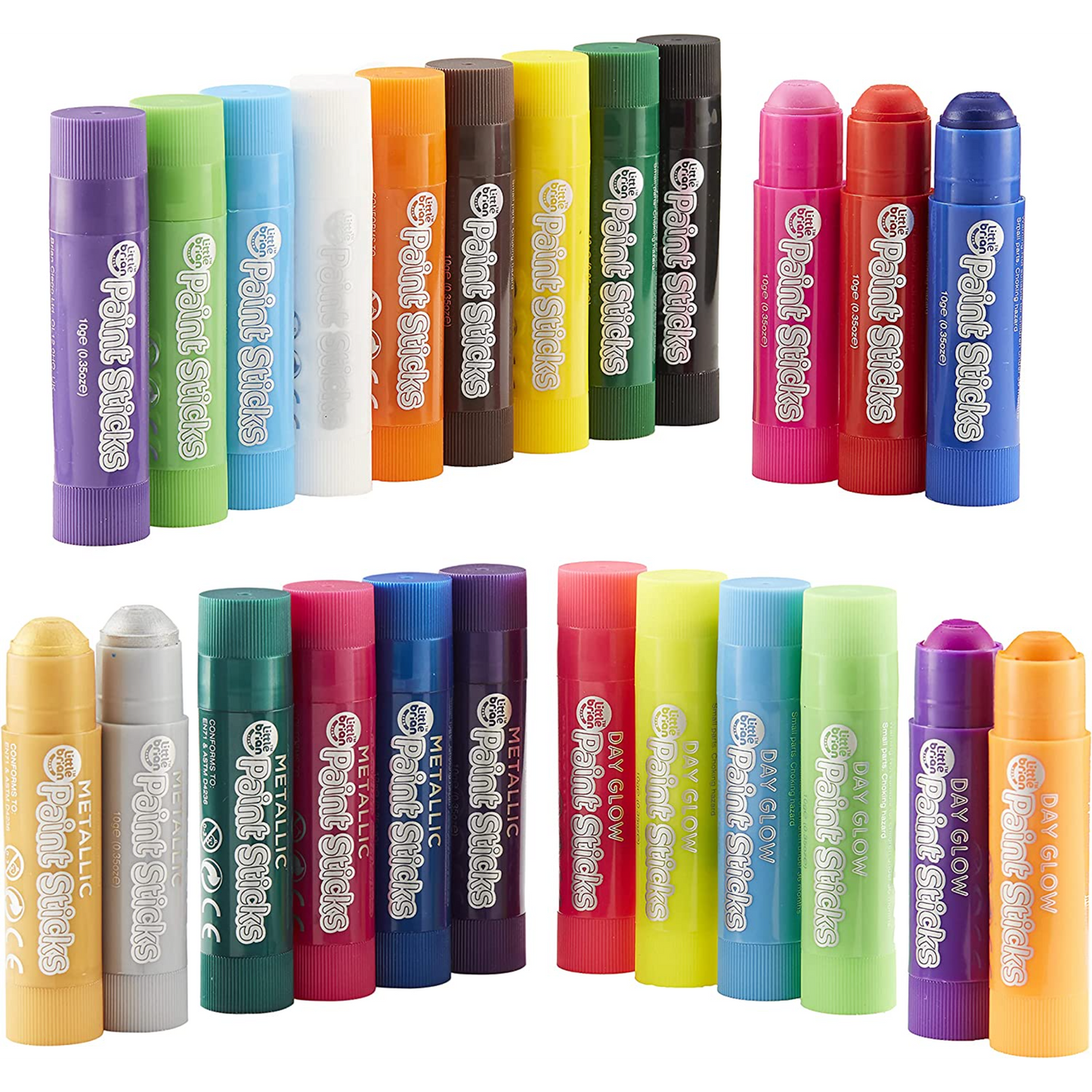 Little Brian Paint Sticks - Assorted 24 pk