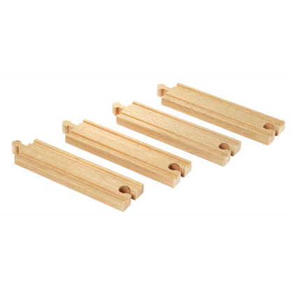 BRIO Tracks - Medium Straight Tracks, 4 pieces