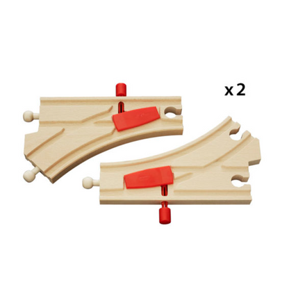 BRIO Tracks - Mechanical Switches, 2 pieces
