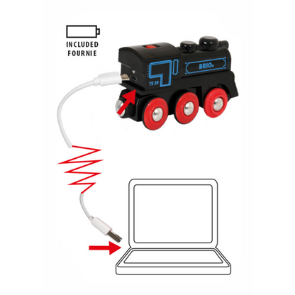 BRIO Train - Rechargeable Engine w mini USB cable