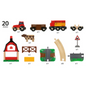 BRIO Set - Farm Railway Set, 20 pieces