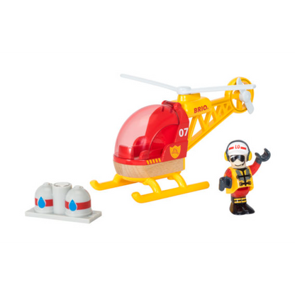 BRIO Vehicle - Firefighter Helicopter, 3 pieces