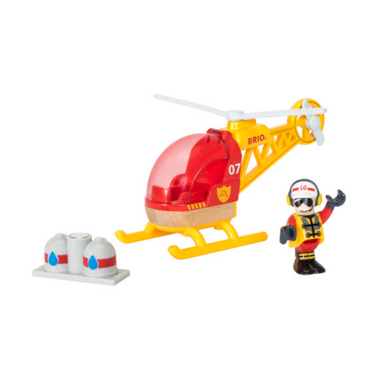 BRIO Vehicle - Firefighter Helicopter, 3 pieces