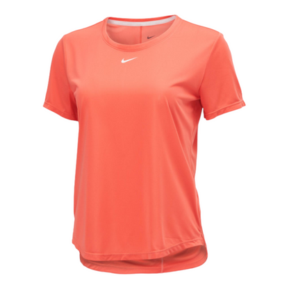 Nike Women's Dri-Fit One Standard-Fit Short-Sleeve Top - Orange