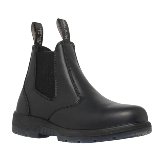Hard Yakka Men's Outback Pull On Steel Toe PR Safety Boot - Black