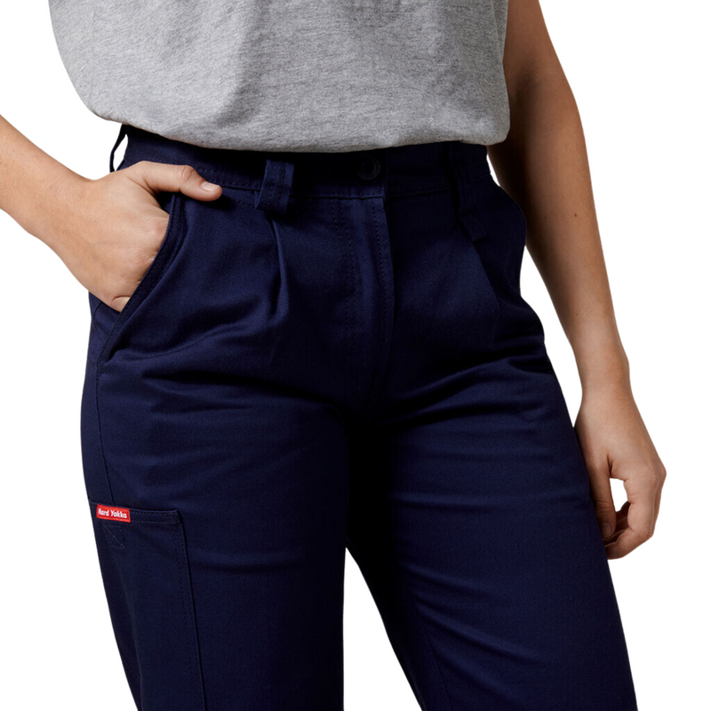 Hard Yakka Women's Cotton Drill Work Pant Navy