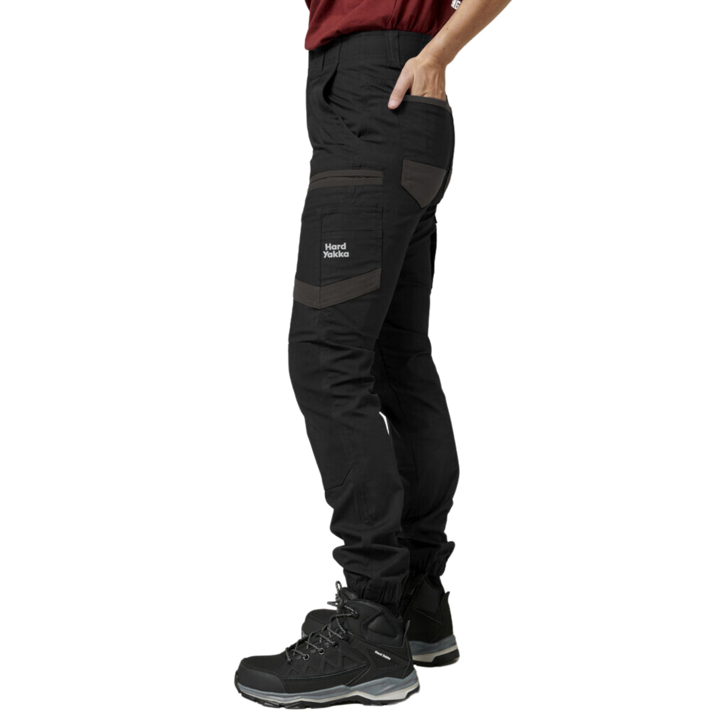 Hard Yakka Women's Raptor Cuff Pant - Black