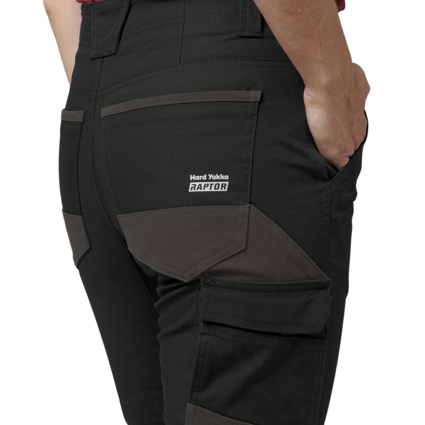 Hard Yakka Women's Raptor Cuff Pant - Black