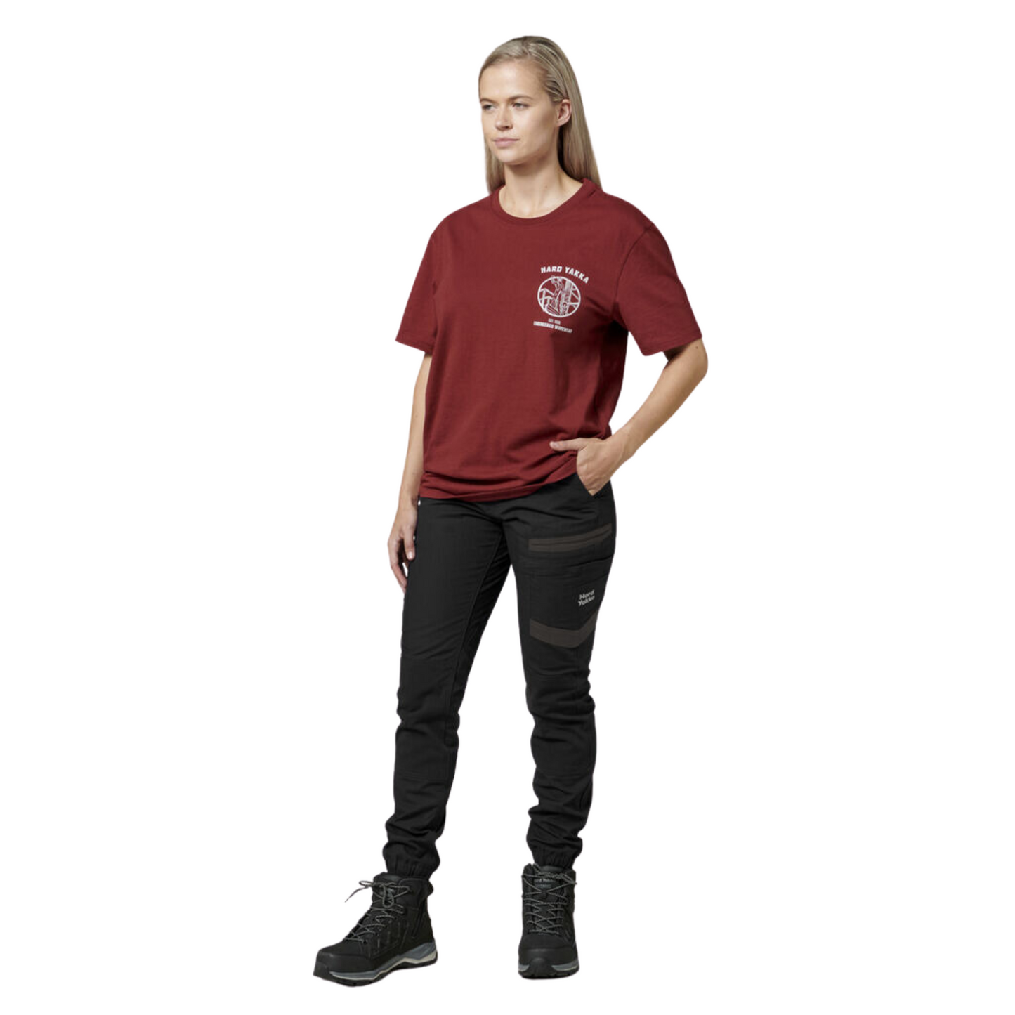 Hard Yakka Women's Raptor Cuff Pant - Black