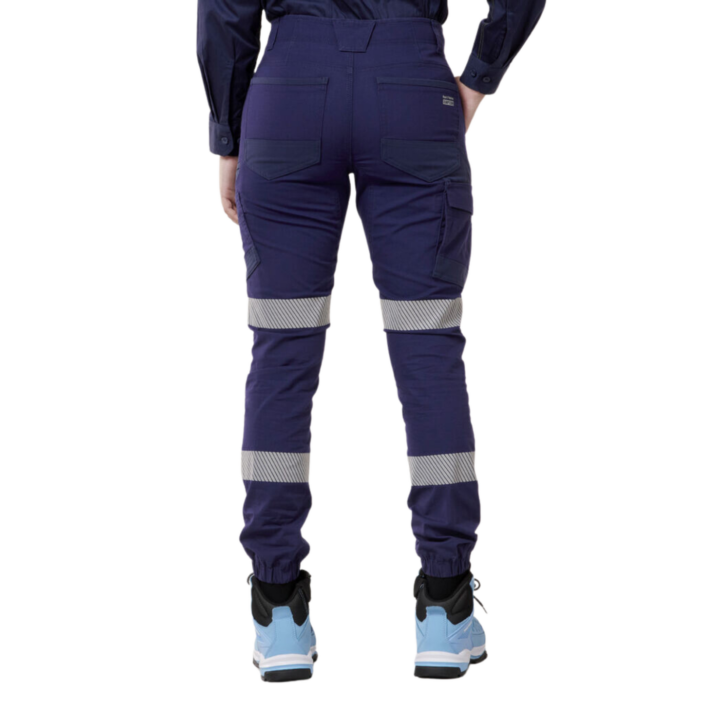 Hard Yakka Women's Raptor Cuff Pant with Tape - Navy