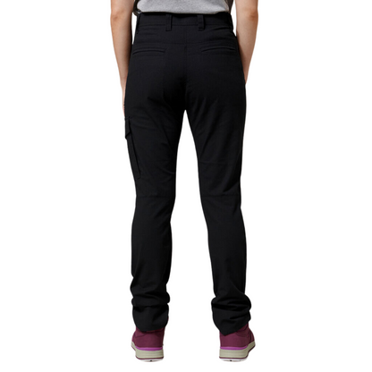 Hard Yakka Women's Ripstop Slim Fit Cargo Pant - Black