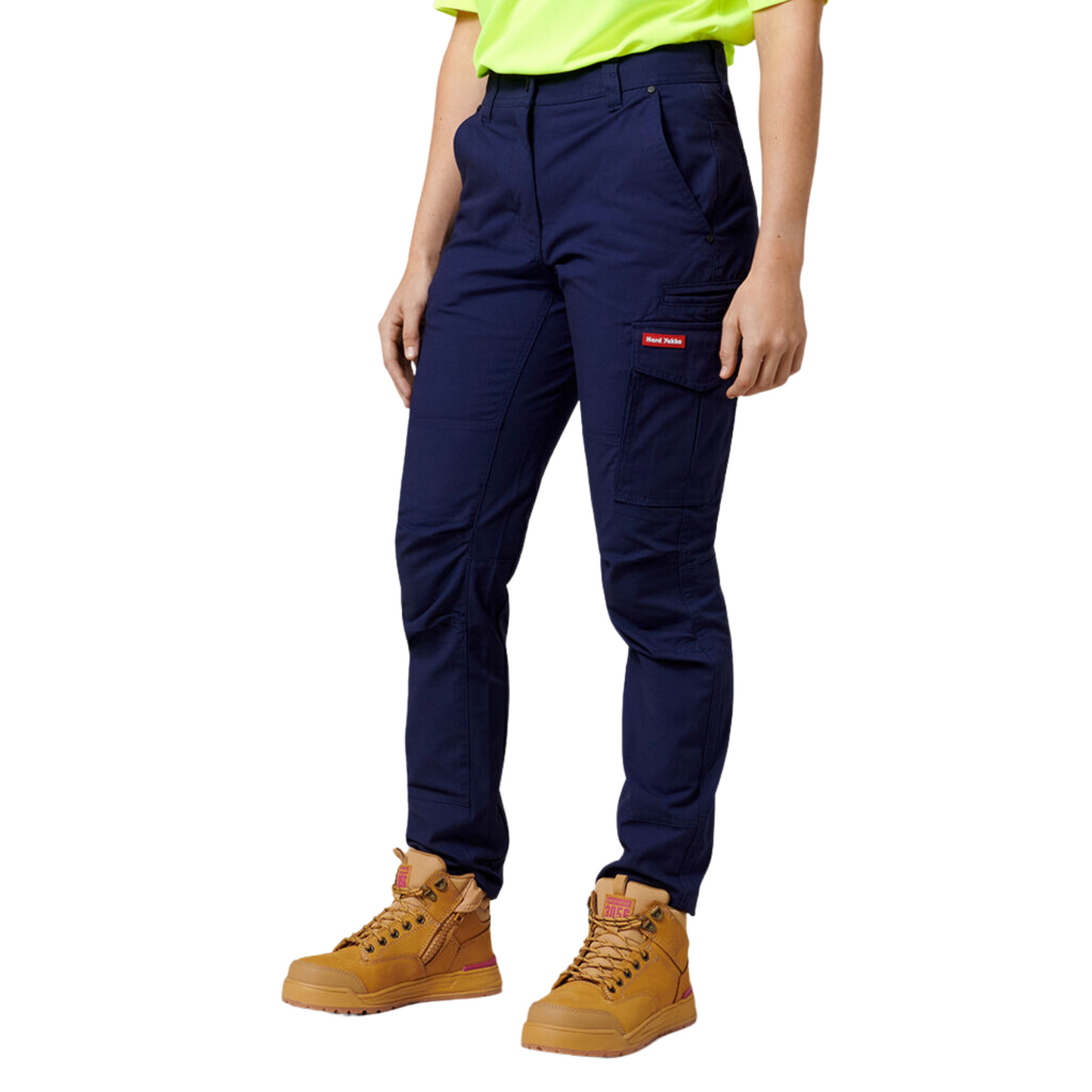 Hard Yakka Women's Ripstop Slim Fit Cargo Pant - Navy