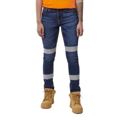 Hard Yakka Women's Taped Jegging - Indigo