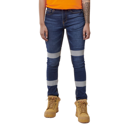 Hard Yakka Women's Taped Jegging - Indigo