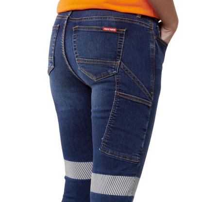 Hard Yakka Women's Taped Jegging - Indigo