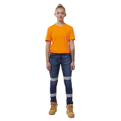 Hard Yakka Women's Taped Jegging - Indigo