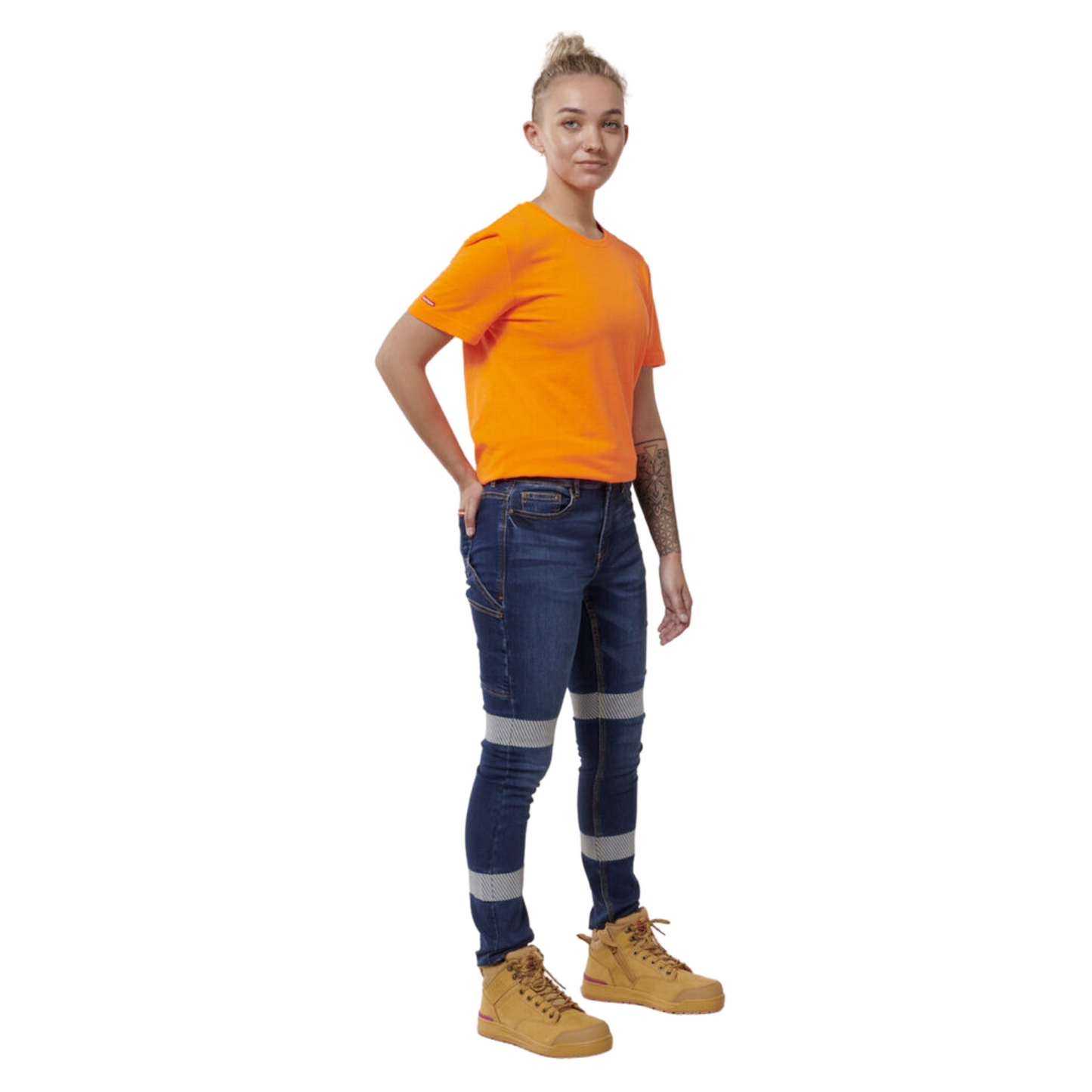Hard Yakka Women's Taped Jegging - Indigo