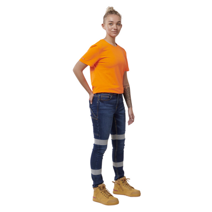 Hard Yakka Women's Taped Jegging - Indigo
