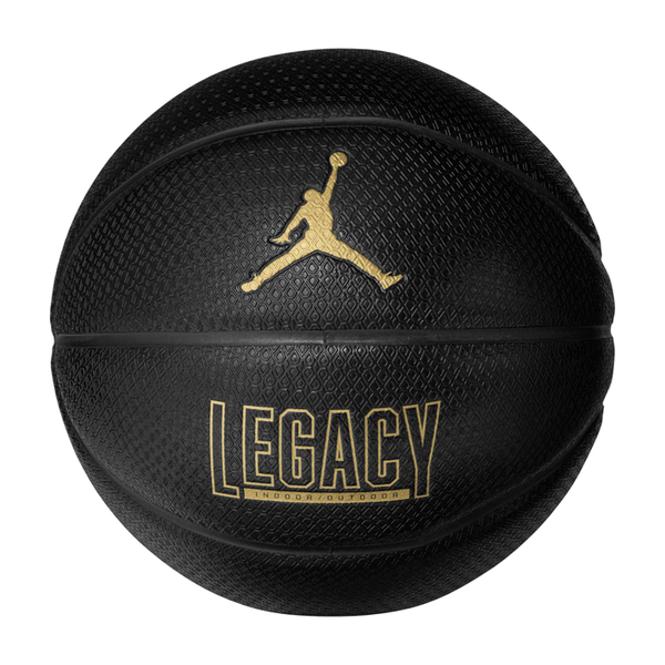 Jordan Legacy Size 7 Basketball - Black/Black/Metallic Gold