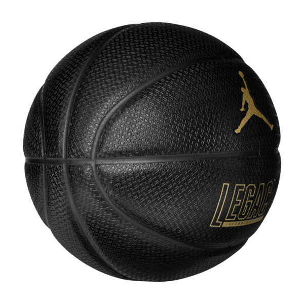 Jordan Legacy Size 7 Basketball - Black/Black/Metallic Gold