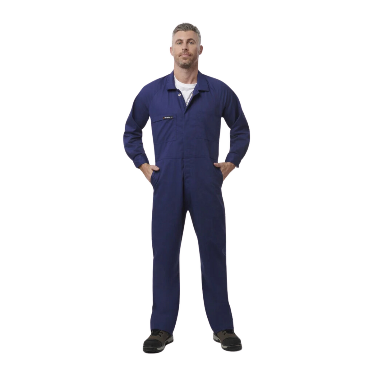 KingGee Men's Originals Polycotton Work Overalls - Navy