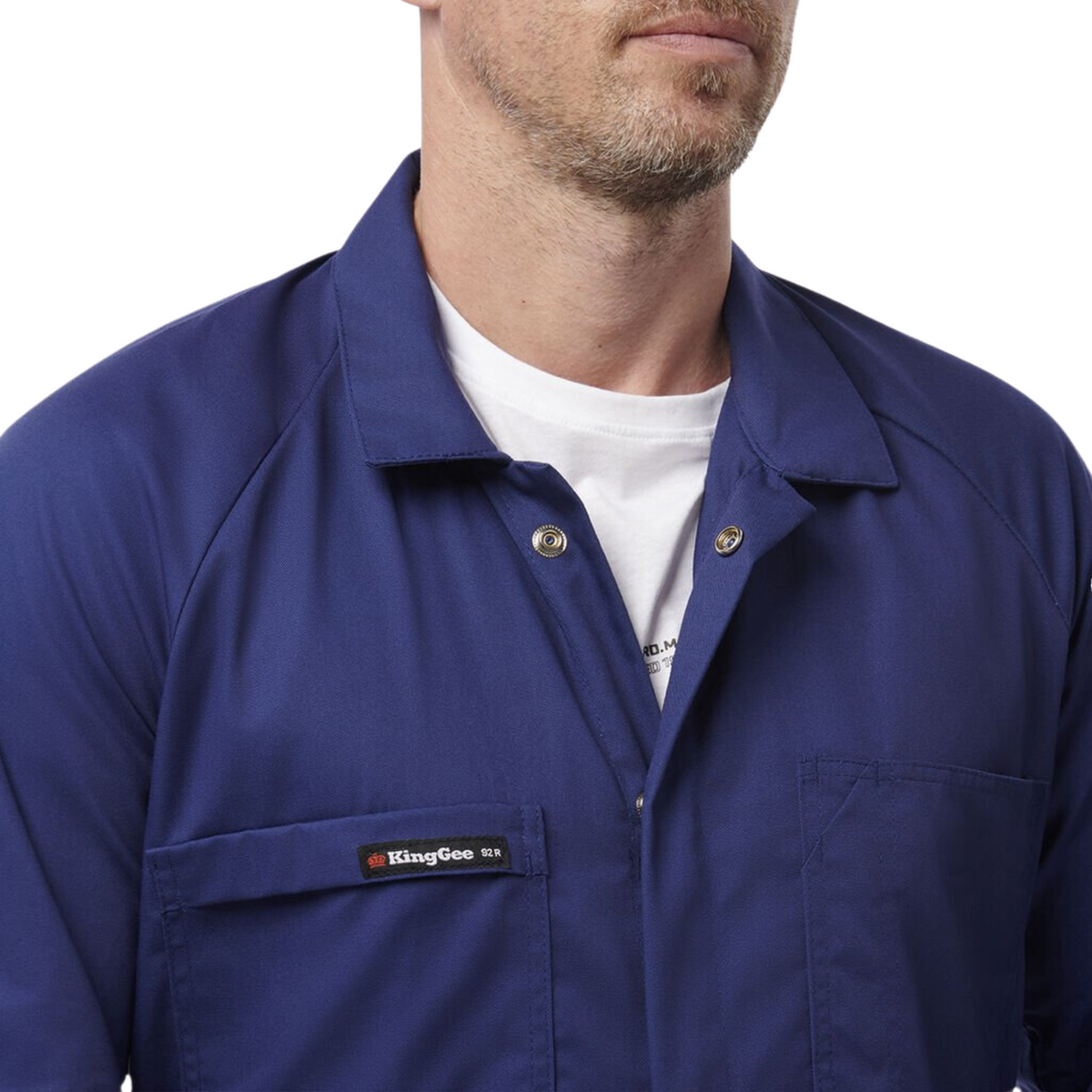 KingGee Men's Originals Polycotton Work Overalls - Navy