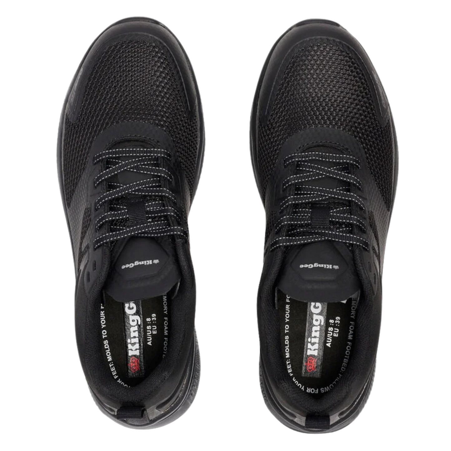 KingGee Women's Hyper-Tec Sport Composite Safety Toe Shoes - Black