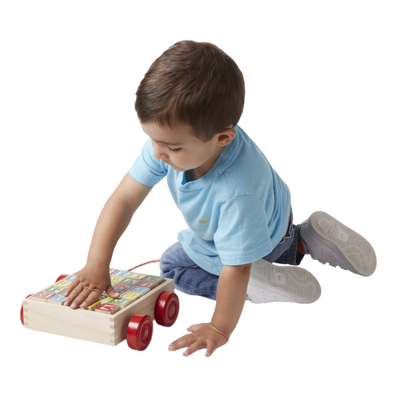 Melissa and doug hot sale abc block cart