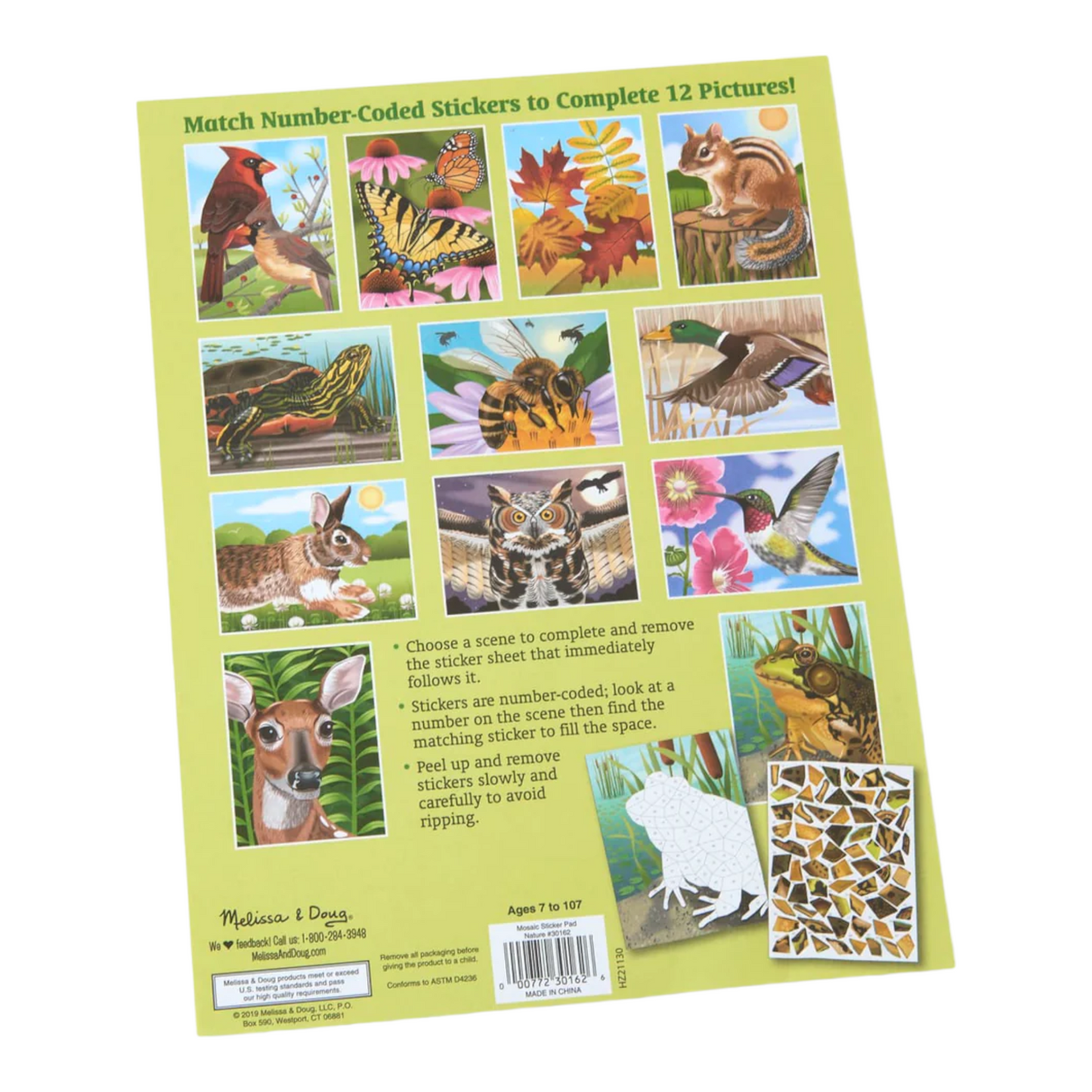 Melissa & Doug - Mosaic Sticker Pad - Nature