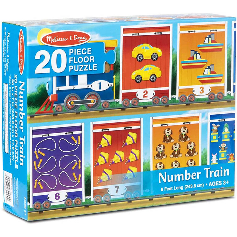 Melissa & Doug - Number Train Floor Puzzle - 20pc