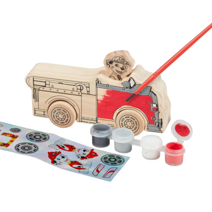 Melissa & Doug - Paw Patrol - DYO Wooden Vehicles Craft Kit