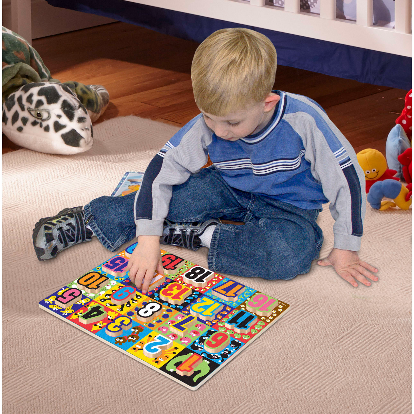 Melissa & Doug - Jumbo Numbers Chunky Puzzle 20 Pieces